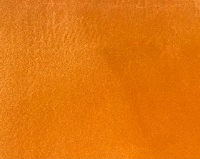 Orange  Suede Headlining Foam Backed Fabric 60" Wide by the yard