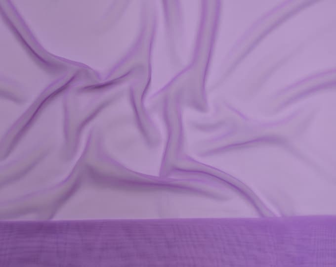 Lavender Chiffon soft Sheer  60" Wide Fabric By The yard HOME DECOR