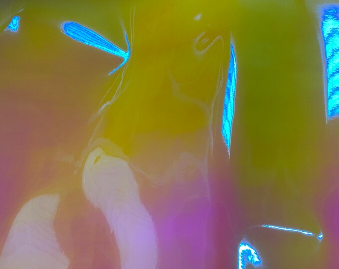 Vinyl faux leather Galaxy desert Iridescent multi color Fabric