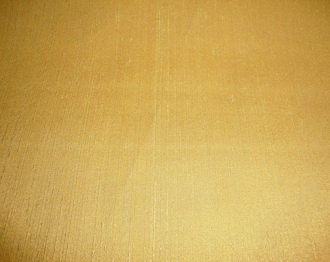 Linen Gold faux leather Vinyl fabric per yard