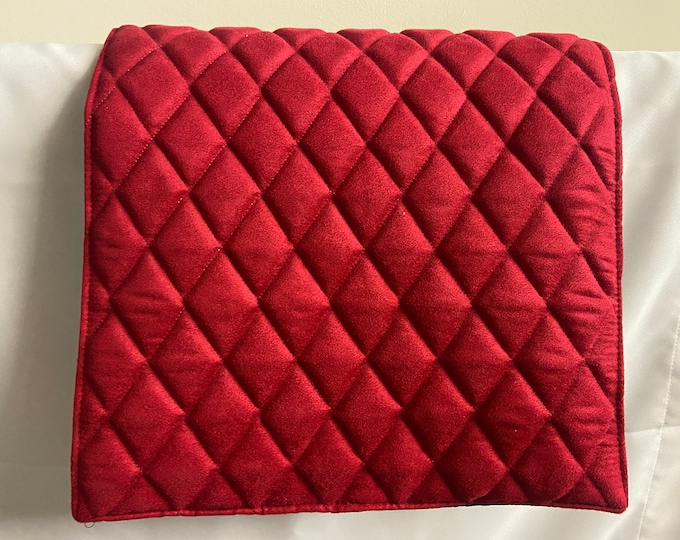 14x30" Red faux suede Quilted Sofa, Loveseat, Chaise, Theater Seat, RV Cover, Chair, Headrest Pad, Recliner Head Cover Protector