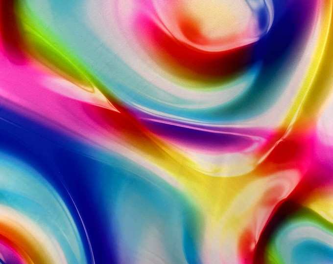 Multi Dazed pastel swirl stretch spandex SOLD BY YARD 60 inches wide