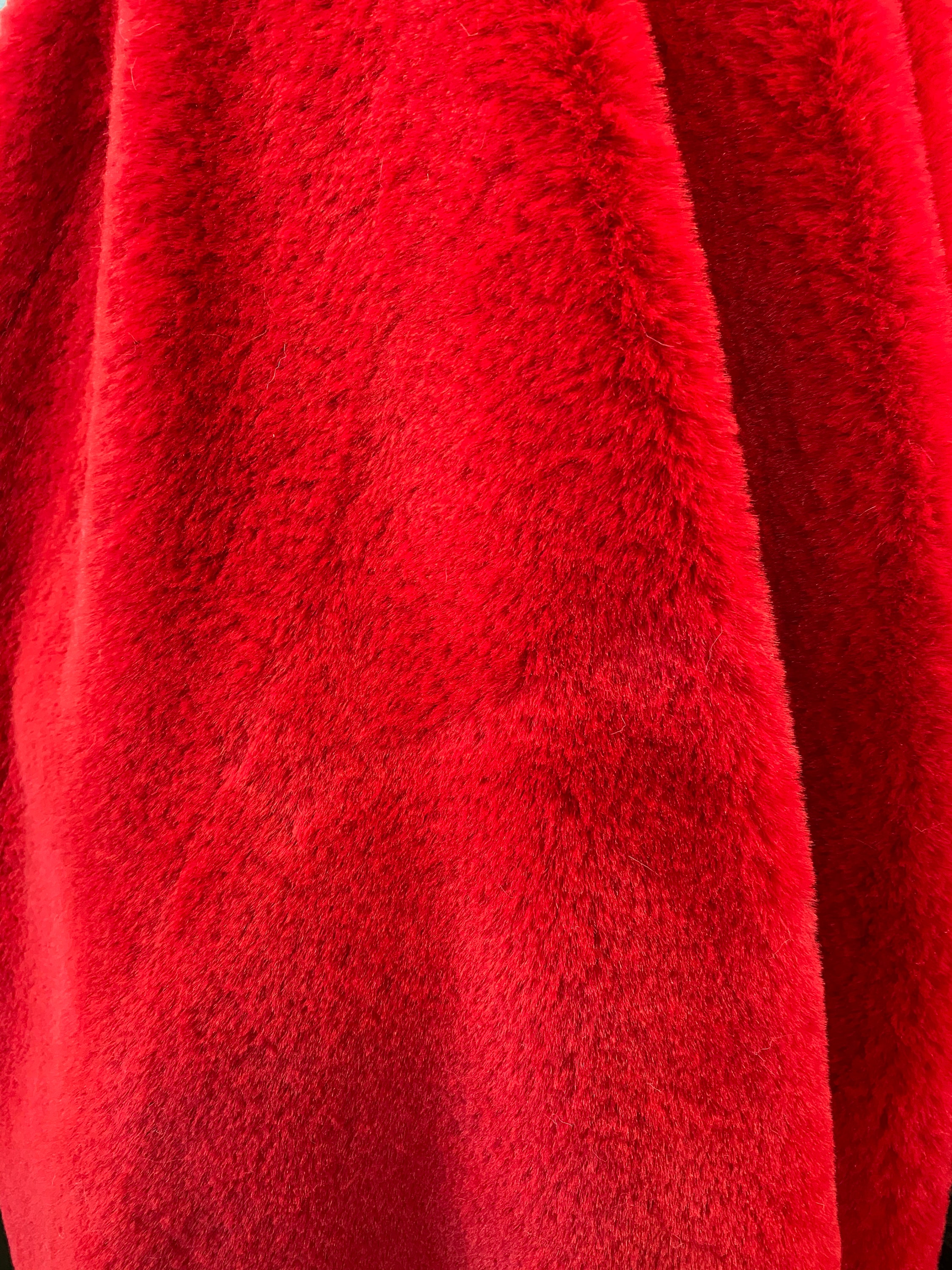 Red Plush Bunny SOLID Fabric / 58 Wide / Sold by the Etsy Ireland