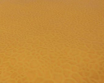 Laguna Sunshine Gold Faux/Fake Leather, Shiny, Cobblestone/Mosaic Pattern, Upholstery Fabric, sold by the yard, 54" wide x 36" long