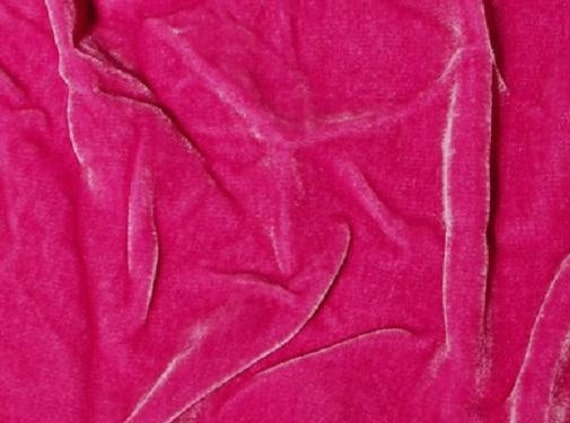10 Yards Fuchsia Plush Silk Velvet Drapery Fabric Etsy