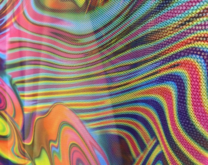 Multi sheer Swirl Craft Wedding Party Decor Fabric