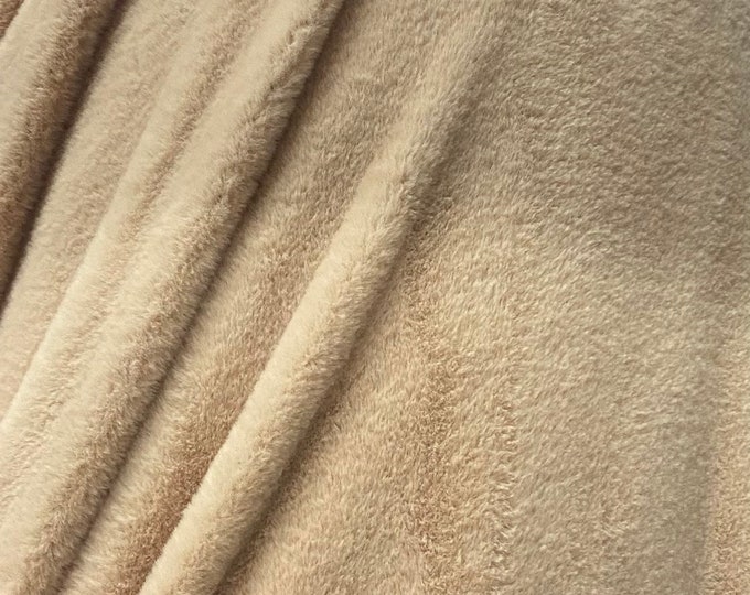 Minky solid polyester Fabric Sold By The Yard 60”Wide