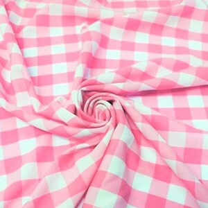 Pink Polyester Poplin Gingham Checkered rod Panels living room curtains home decor window treatments nursey valance