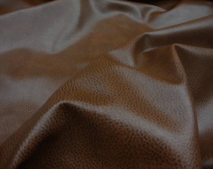 Walnut Upholstery Ford faux leather Vinyl fabric per yard 54” wide