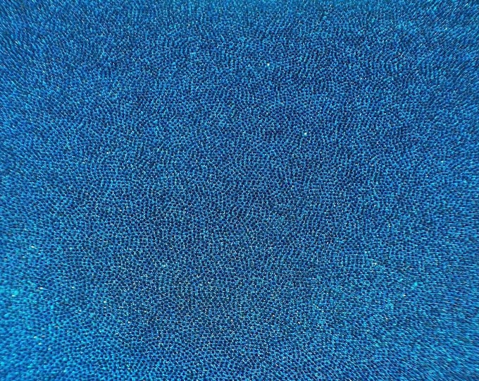 4-Way Stretch Blue Mystique Spandex swimsuits dance Fabric by the yard 60 " Wide