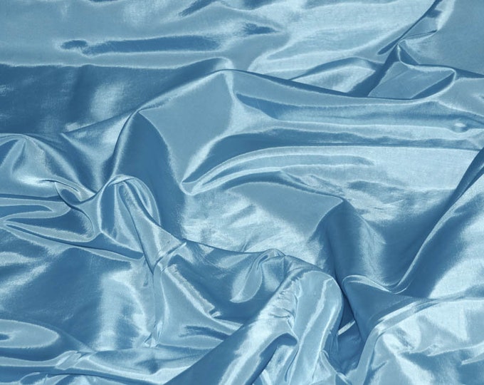 Taffeta solid Blue polyester fabric  58” wide