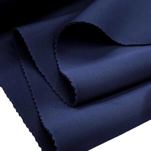Navy Super Techno Fabric, 2mm Thick, Solid Colors, Sold by The Yard