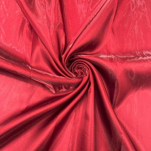 Burgundy Liquid glossy Bridal prom Satin prom dress fabric per yard