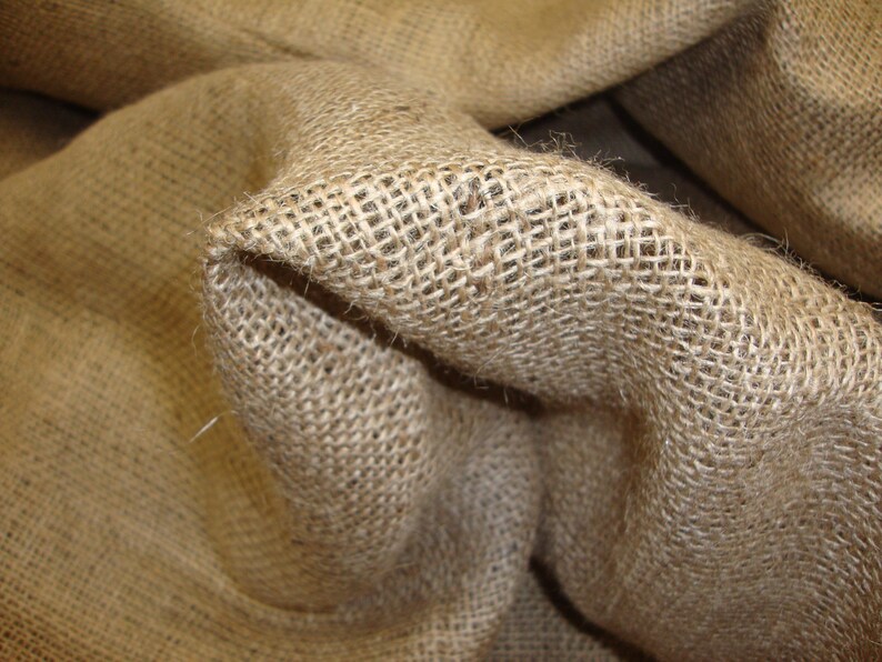 Natural Burlap Fabric 60 Wide by the Yard Etsy
