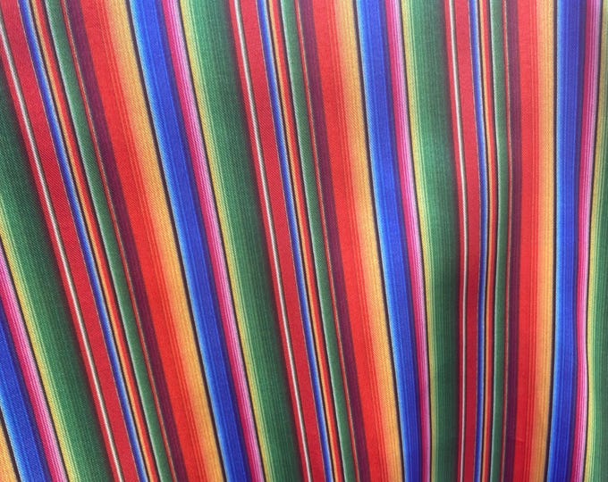 Serape multi color charmuse fabric 60” sold by the yard