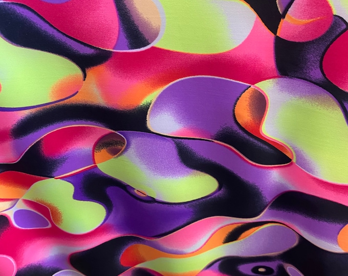 Multi bubble spandex Swimsuit clothing Fabric by the yard