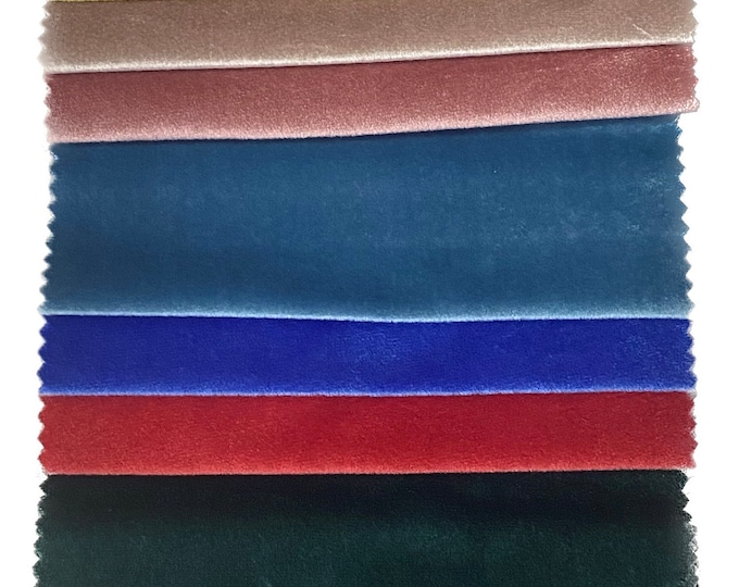 Royal Plush Non Stretch Velvet Fabric so many color 58” Wide