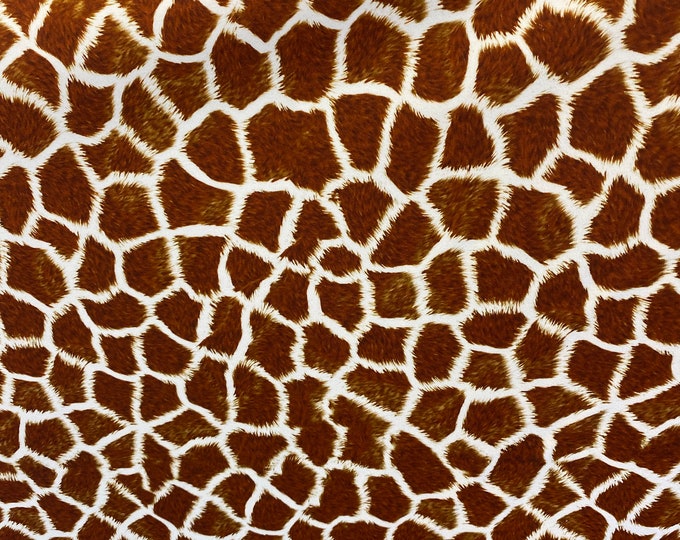 Giraffe 4 way stretch spandex fabric,SOLD BY YARD 60 inches wide