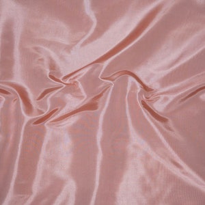 Taffeta Blush Pink solid polyester fabric sales by the yard 58” wide