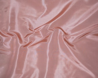 Taffeta Blush Pink solid polyester fabric sales by the yard 58” wide