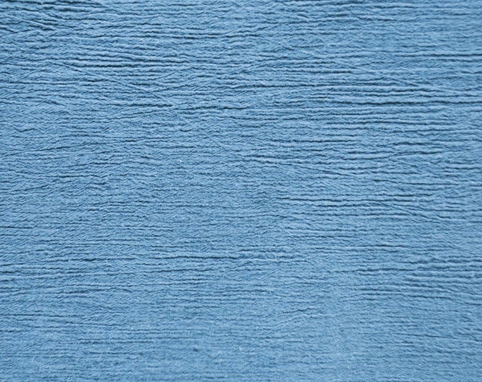 Coppen blue Cotton Gauze Crinkled Light Weight fabric yard 50" wide
