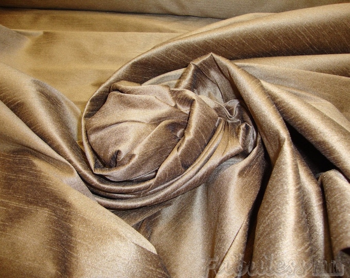 Taffy Shantung Dupioni Faux Silk two tone fabric BY THE YARD 54" wide