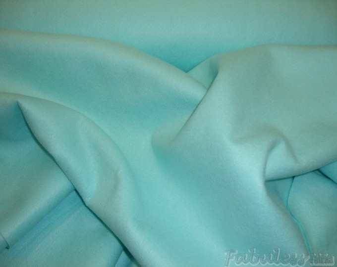 Felt fabric Aqua 72” wide made in USA by the yard