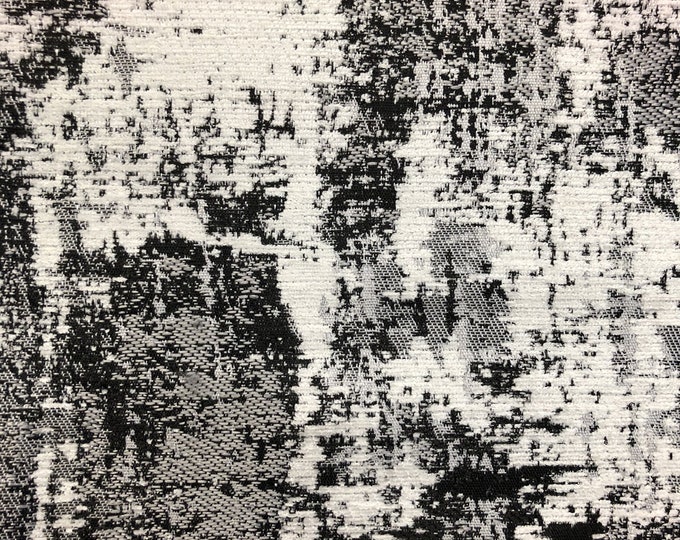 Charcoal grey Luxury style textured drapery linen upholstery fabric  BY THE YARD 56" wide textura