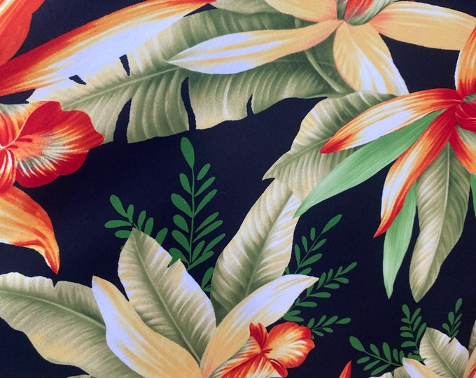 Summer multi floral stretch spandex fabric SOLD BY YARD 60