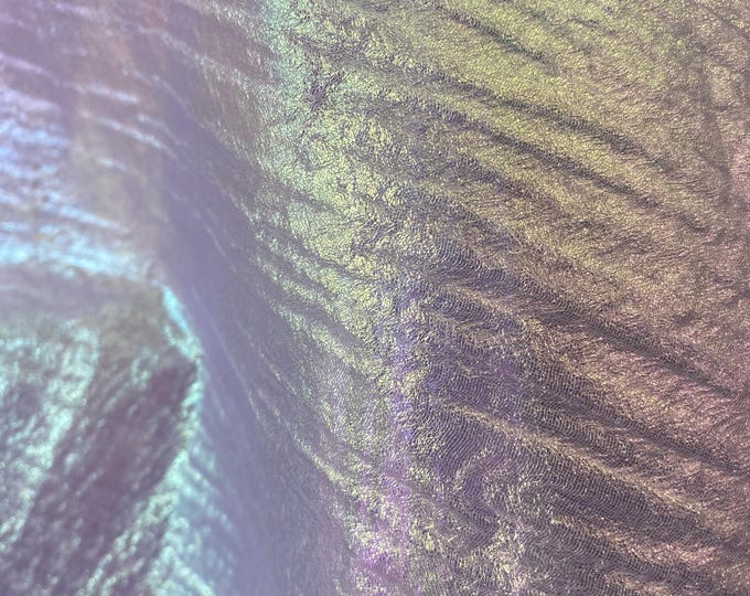 Lavender mermaid iridescent Tissue Lame fabric silver 54” wide