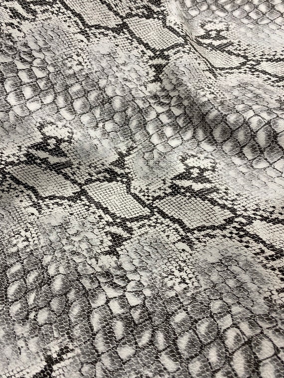 54 Pearl Crocco Faux Leather Fabric - By The Yard [PEARL-CROC