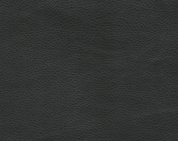 Vinyl Black Matte  Upholstery Renegade  faux Vinyl fabric per yard 54" wide