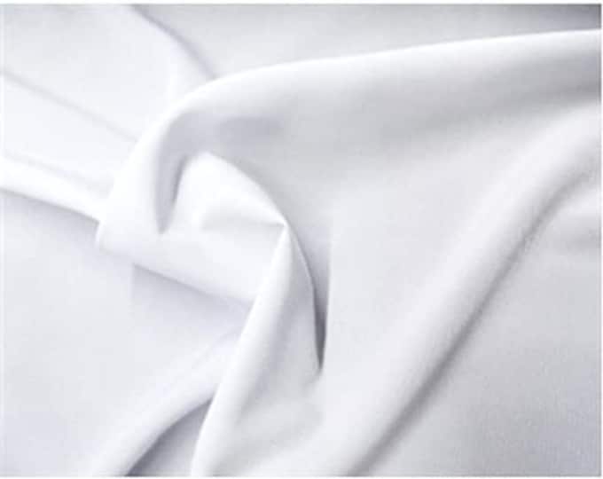 White Peace skin 100% Polyester, for  Dress Suit, Blouse, Sold by The Yard