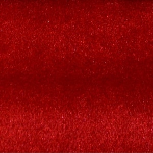 Red Plush Non Stretch Velvet Fabric 60&quot; Wide