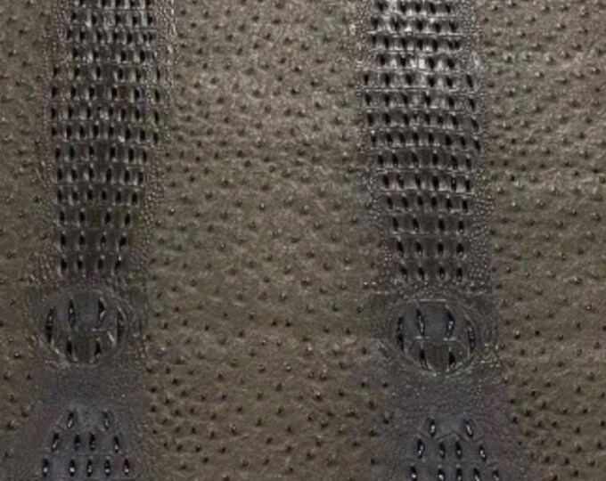 Faux vinyl Brown ostrich/crocodile Marine  UV resistance waterproof