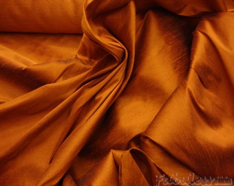 Harvest Shantung Dupioni Faux Silk two tone fabric BY THE YARD 54&quot; wide