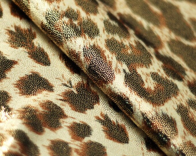 Cougar gold foil Nylon SPandex wet dance swimsuits 4 way stretch 58" wide  Sportswear Athletic yoga pants