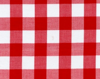 Red Polyester Poplin Gingham Checkered rod Panels living room curtains home decor window treatments nursey valance