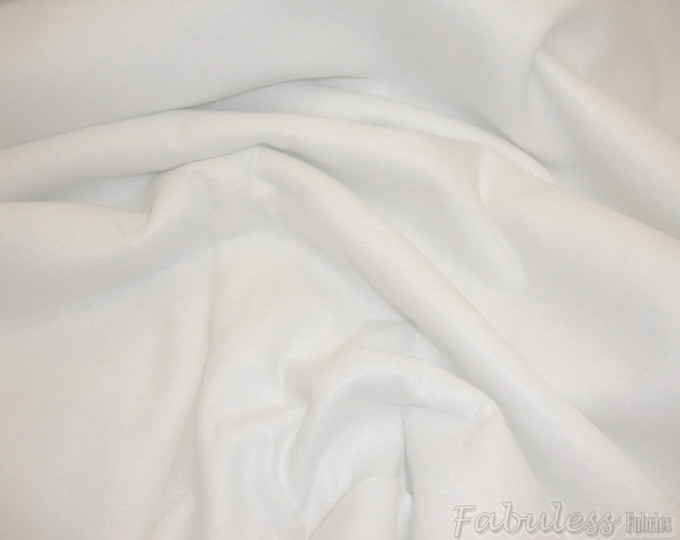 White Acrylic Felt Fabric | 72” Wide | Soft Craft Felt by the Yard | Sewing, Costumes, Crafts, Upholstery, DIY Projects