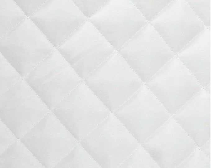 Satin Quilted Polyester Fabric - 58"/60" Width Sold By The Yard