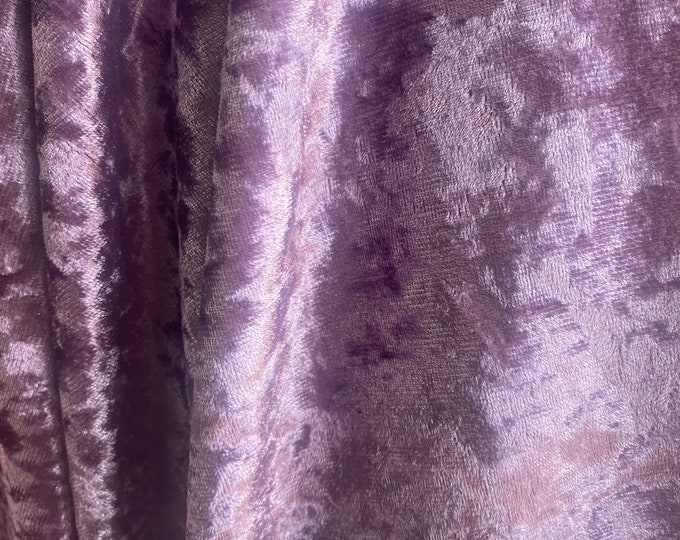 Non stretch crushed Velvet fabric 60" Wide by the yard