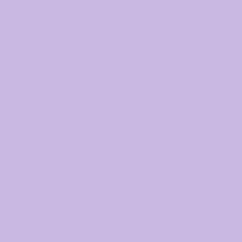 May include: A solid, light purple background.