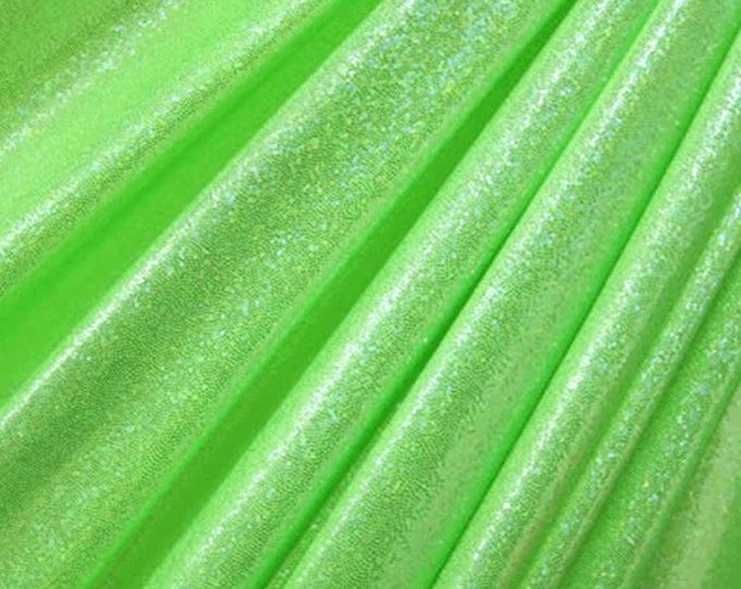 Lime 4-Way Stretch  Mystique Spandex  Fabric by the yard 60 " Wide