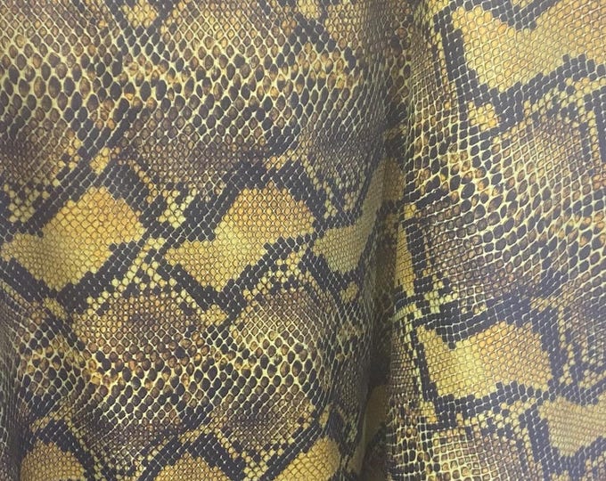 Brown Snake Design Nylon Spandex By The Yard, Digital Print Snake Fabric  Muti Color Snake Fabric 4 Way Stretch, Fabric 60” wide