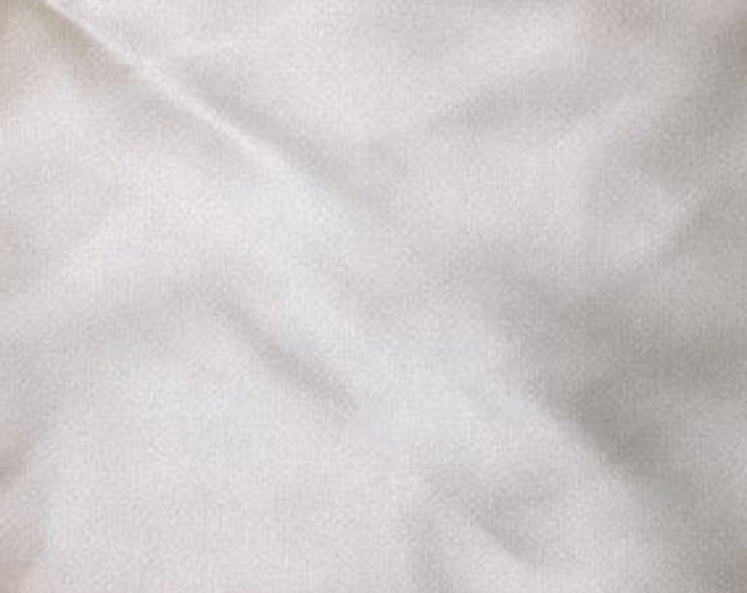 White solid 100% pure silk charmuse fabric sold by yard