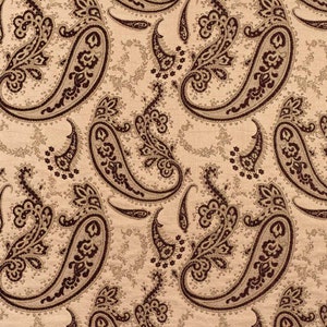 GISELE Paisley chenille upholstery fabric 56” wide