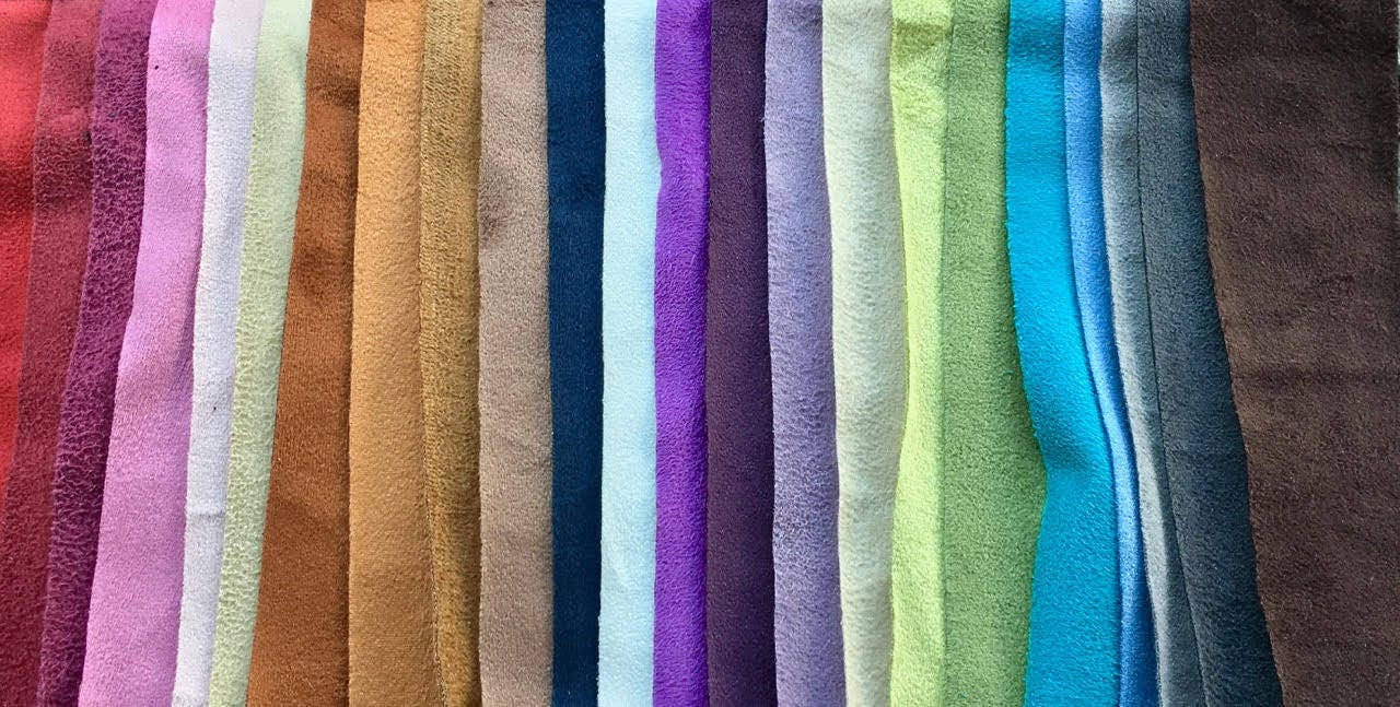 Stretch Faux Suede Polyester Spandex ASSORTED COLORS Apparel Etsy
