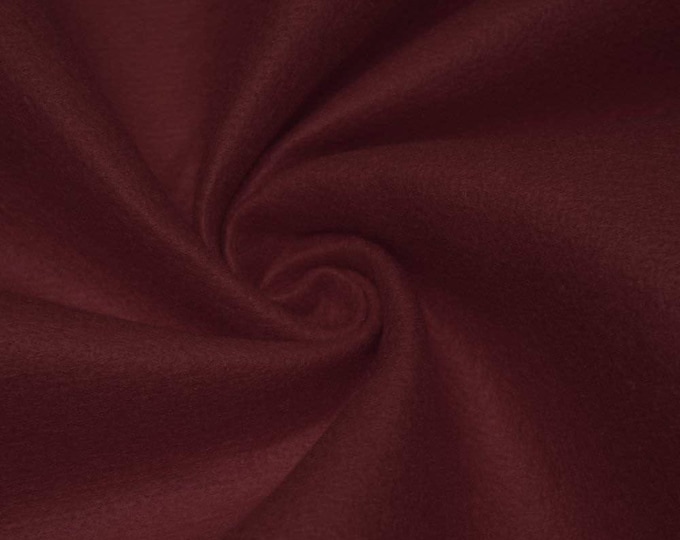 Burgundy 72” Wide Felt Fabric by the Yard | Soft Craft Felt for Sewing, Costumes, DIY, Crafts & Decorations