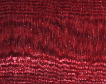 Burgundy mirror Organza  sheer fabric polyester 58" wide