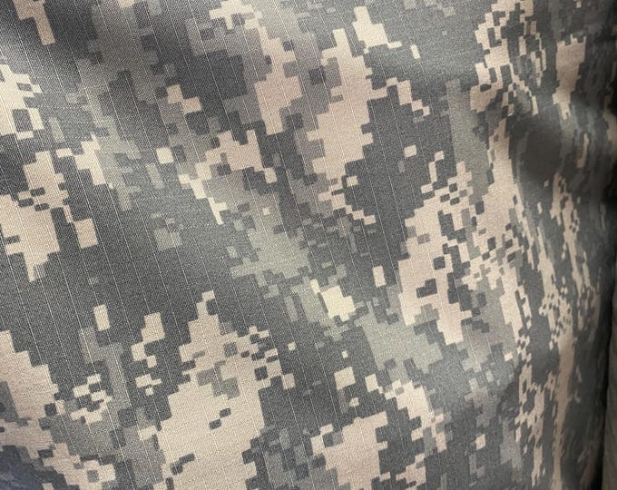 Digital Ribstop rayon Camouflage 60" Wide light weight